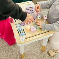 Lulilo Montessori manipulačný stolík LUDO - pastelový