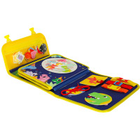 Zmyslová manipulačná Montessori quiet book - Modrá aktovka
