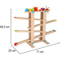 Drevená guličková dráha Montessori XXL