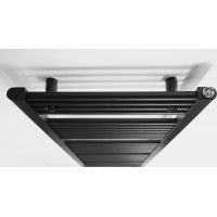Aqualine DIRECT vykurovacie teleso s bočným pripojením 450x1680mm, čierna mat ILR64B