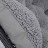 Obojstranný vankúš SOFT SHERPA do záhradného kresla ACAPULCO - šedý