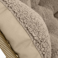 Obojstranný vankúš SOFT SHERPA do záhradného kresla ACAPULCO - béžový