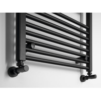 Aqualine DIRECT vykurovacie teleso s bočným pripojením 600x1320mm, čierna mat ILR36B