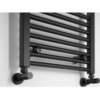 Aqualine DIRECT vykurovacie teleso s bočným pripojením 450x1680mm, čierna mat ILR64B