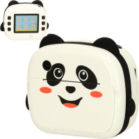 Detský instantný fotoaparát s tlačou - Panda - biely