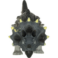 Diaľkovo ovládaný chodiaci dinosaurus RC Triceratops so zvukmi a svetlom