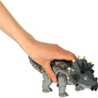 Diaľkovo ovládaný chodiaci dinosaurus RC Triceratops so zvukmi a svetlom