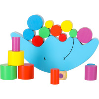 Montessori drevená balančná arkádová hra Mesiac