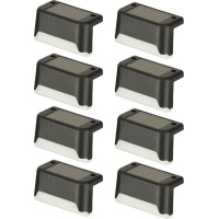 Solárne záhradné vonkajšie LED schodiskové svietidlo - 8 kusov