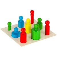 Montessori drevené valcové závažie farebné