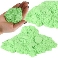 Kinetický piesok 1kg v sáčku - zelený