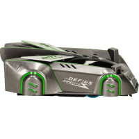 RC laserom riadené auto jazdiace po stene - šedé