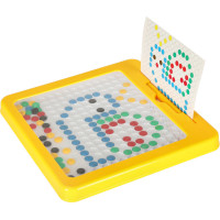 Magnetická tabuľa Montessori bodky - žltá