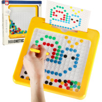 Magnetická tabuľa Montessori bodky - žltá