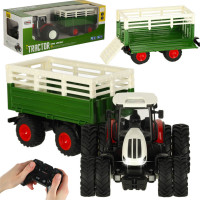 RC diaľkovo ovládaný poľnohospodársky traktor s prívesom 2.4G 3.7V 500mAh