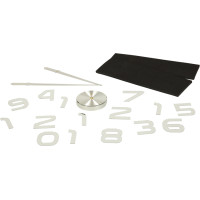 Nástenné hodiny veľké 80-120 cm - strieborné