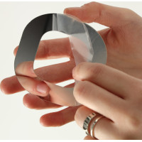 Nástenné hodiny veľké 80-120 cm - strieborné