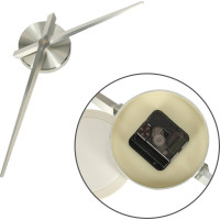 Nástenné hodiny veľké 80-120 cm - strieborné