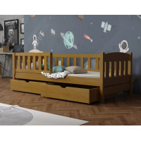 Detská posteľ z masívu borovice BEN so šuplíkmi - 200x90 cm
