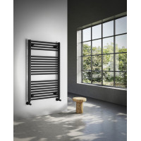 Aqualine DIRECT vykurovacie teleso s bočným pripojením 600x960mm, čierna mat ILR96B