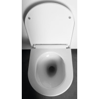 Aqualine DENICA závesná WC misa, Vortex Rimless, 36x52cm, biela PS8512
