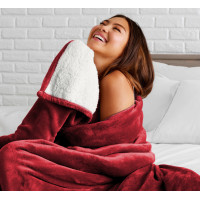 Deka MARLBOROUGH Sherpa 150x200 cm - červená