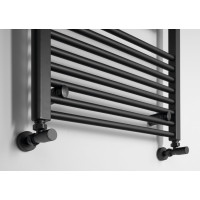 Aqualine DIRECT vykurovacie teleso s bočným pripojením 600x1680mm, čierna mat ILR66B
