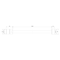 Sapho POWERFLEX plastová sprchová hadica, 150cm, zlato mat FLEX150GO