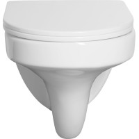 Aqualine DENICA závesná WC misa, Vortex Rimless, 36x52cm, biela PS8512