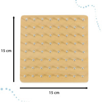 Geoboard - drevená motorická hra s gumičkami