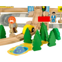 Drevená vláčikodráha Mesto 50 prvkov