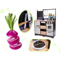 Detská drevená kuchynka LOFT XXL s príslušenstvom 96 cm
