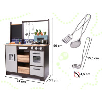 Detská drevená kuchynka LOFT XXL s príslušenstvom 96 cm