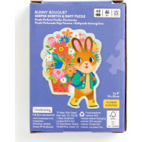 Mudpuppy Puzzle s blahoželaním Zajačik s kyticou