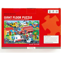Mudpuppy Veľké podlahové puzzle Záchranné vozidlá 48 dielikov