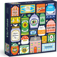 GALISON Štvorcové puzzle Zbierka čajov 500 dielikov
