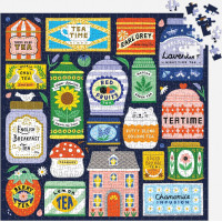 GALISON Štvorcové puzzle Zbierka čajov 500 dielikov