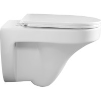Aqualine DENICA závesná WC misa, Vortex Rimless, 36x52cm, biela PS8512
