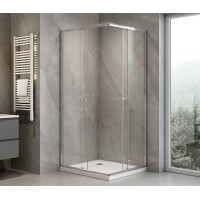 Aqualine AGGA obdĺžniková sprchová zástena 900x800mm, číre sklo HLF809Y