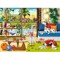 RAVENSBURGER Domáci miláčikovia z Palm Springs 500 dielikov