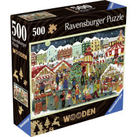 RAVENSBURGER Drevené puzzle Kúzlo Vianoc 500 dielikov