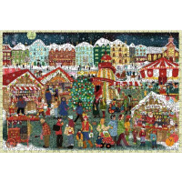 RAVENSBURGER Drevené puzzle Kúzlo Vianoc 500 dielikov