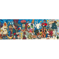 DJECO Panoramatické puzzle Orchester 500 dielikov
