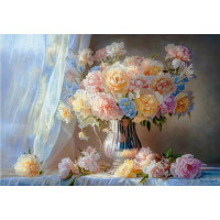 CASTORLAND Puzzle Art Collection: Pivonky 1500 dielikov