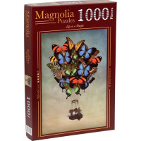 MAGNOLIA Puzzle Balón z motýľov 1000 dielikov