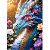 TREFL Puzzle Farebný drak 1000 dielikov