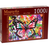 MAGNOLIA Puzzle Farebný motýľ 1000 dielikov
