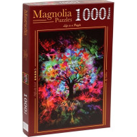 MAGNOLIA Puzzle Farebný strom 1000 dielikov