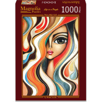 MAGNOLIA Puzzle Dievča s vlnitými vlasmi 1000 dielikov