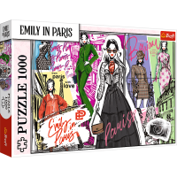TREFL Puzzle Emily in Paris: Módna inšpirácia 1000 dielikov